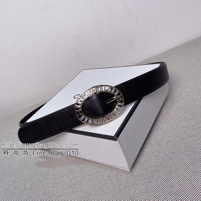 Chanel女士皮帶 香奈兒雙C時尚腰帶  jjp1901